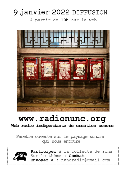 Radionunc - webradio à Marseille - Diffusion du 9 janvier 2022