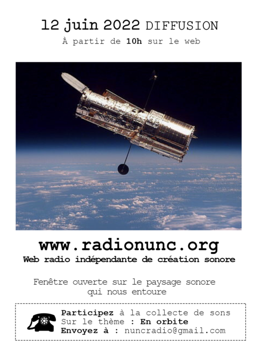 Diffusion webradio 12 juin 2022 - Mise en orbite