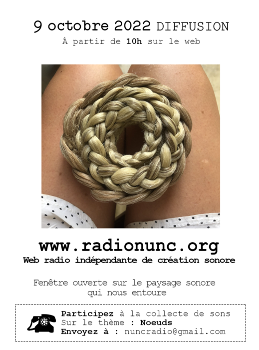 Flyer 9 octobre 2022 - Radio Nunc - radio participative à Marseille