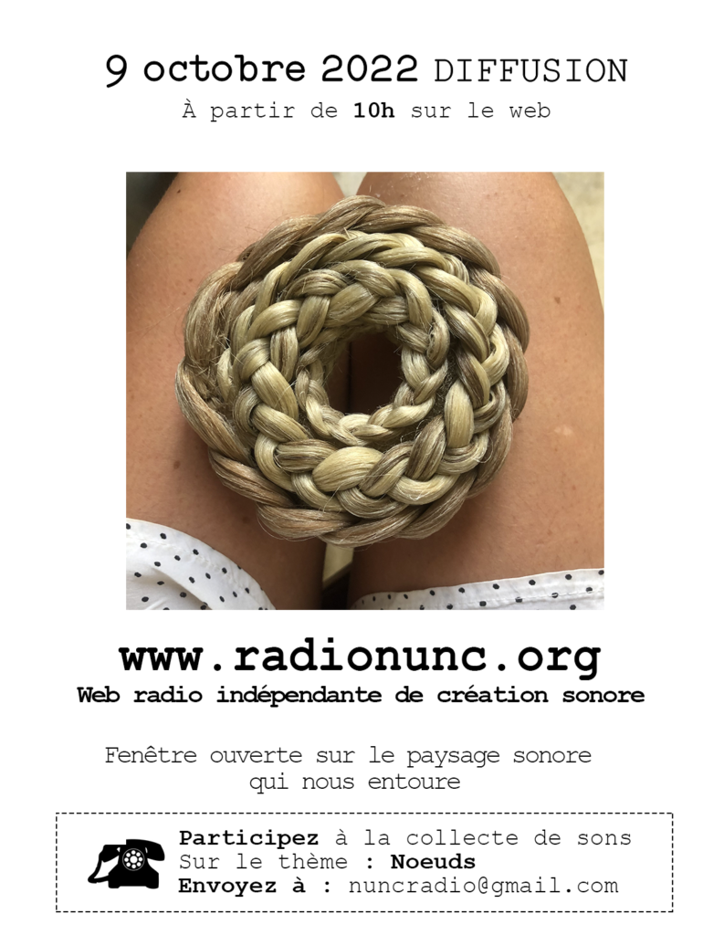 Flyer 9 octobre 2022 - Radio Nunc - radio participative à Marseille