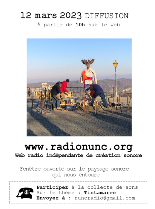 Diffusion du 12 mars 2023 sur Radio Nunc, webradio indépendante à Marseille