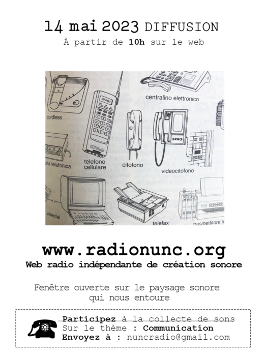 Diffusion du 14 mai 2023 sur Radio Nunc, webradio indépendante à Marseille